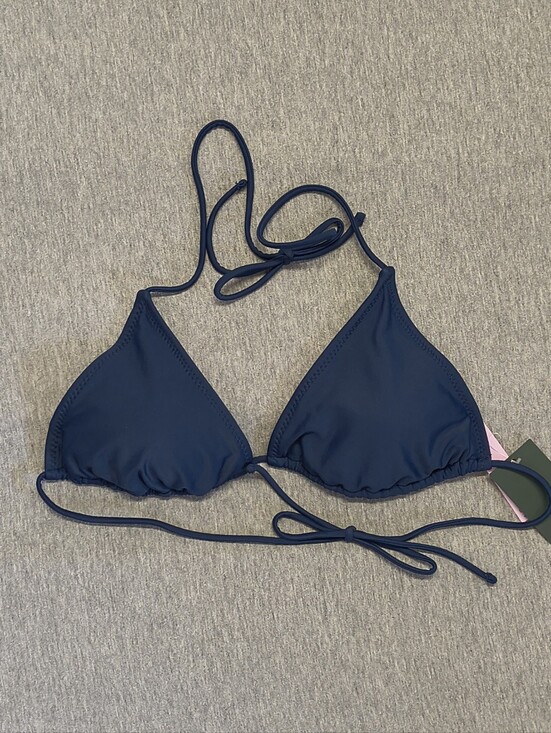 wild fable Other - Wild Fable Solid Tricot Triangle Bikini Swim Top – Navy Blue M NWT